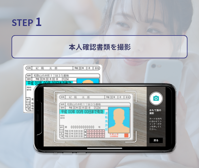 STEP 1 運転免許証を撮影