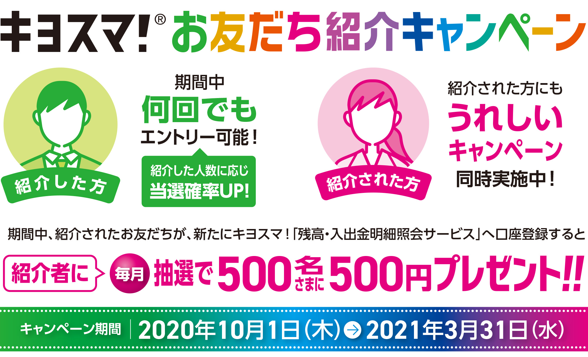 キヨスマ!お友だち紹介キャンペーン
