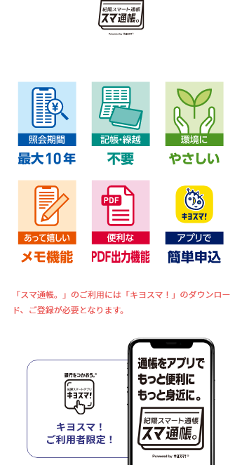 既にキヨスマ！をご利用のお客さまも