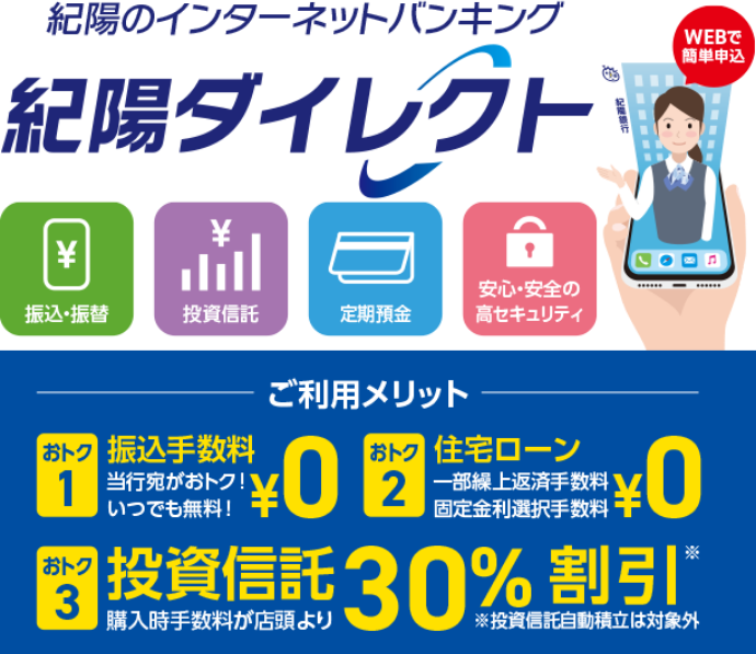 紀陽のインターネットバンキング 紀陽ダイレクト