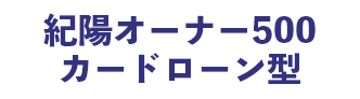 紀陽オーナー500 カードローン型