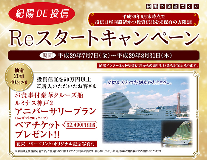 紀陽DE投信Reスタートキャンペーン