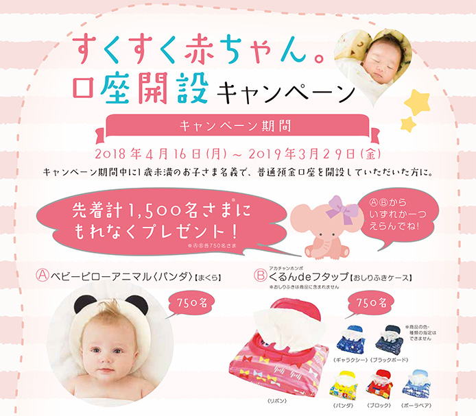 すくすく赤ちゃん 口座開設キャンペーン 紀陽銀行